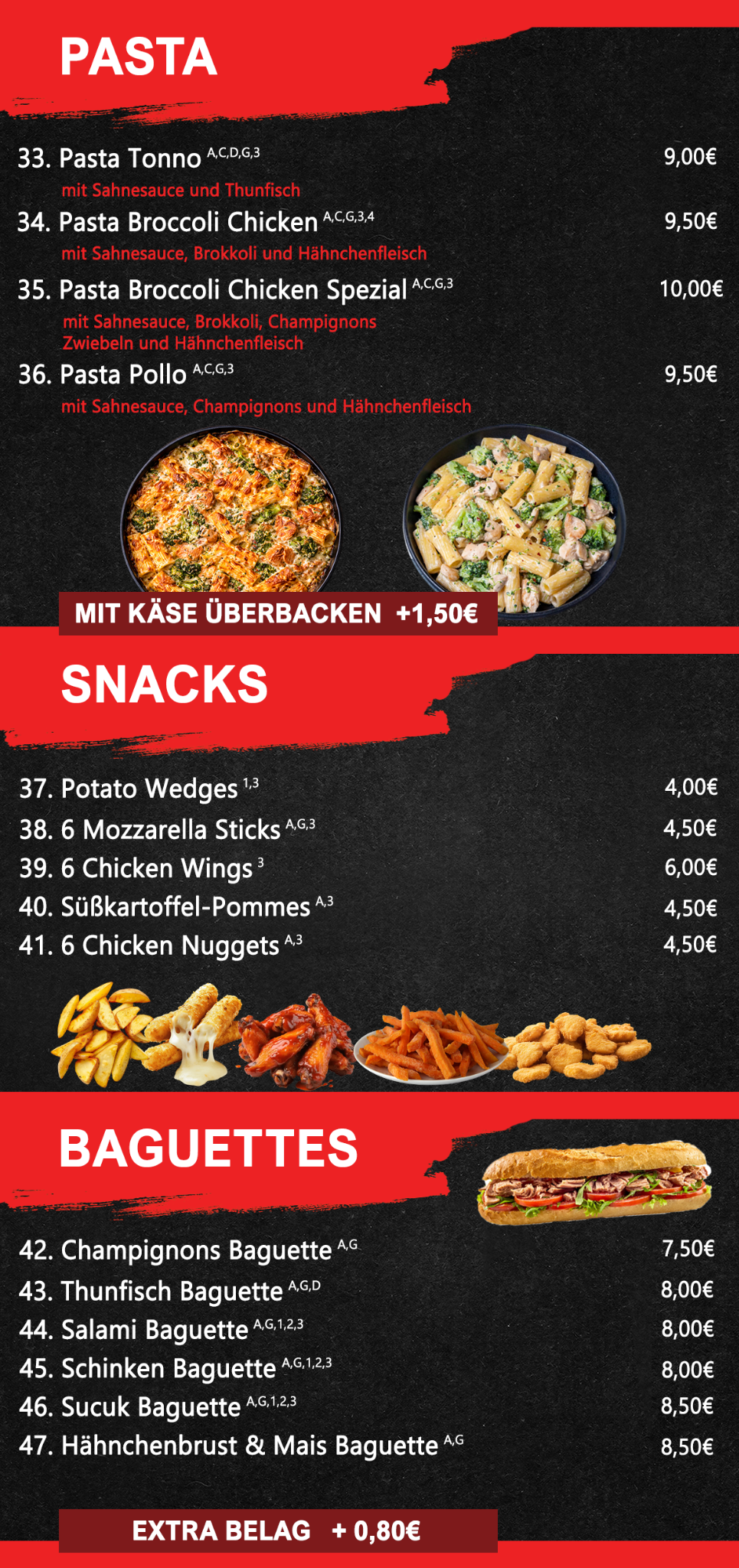 My Pan Pizza Speisekarte